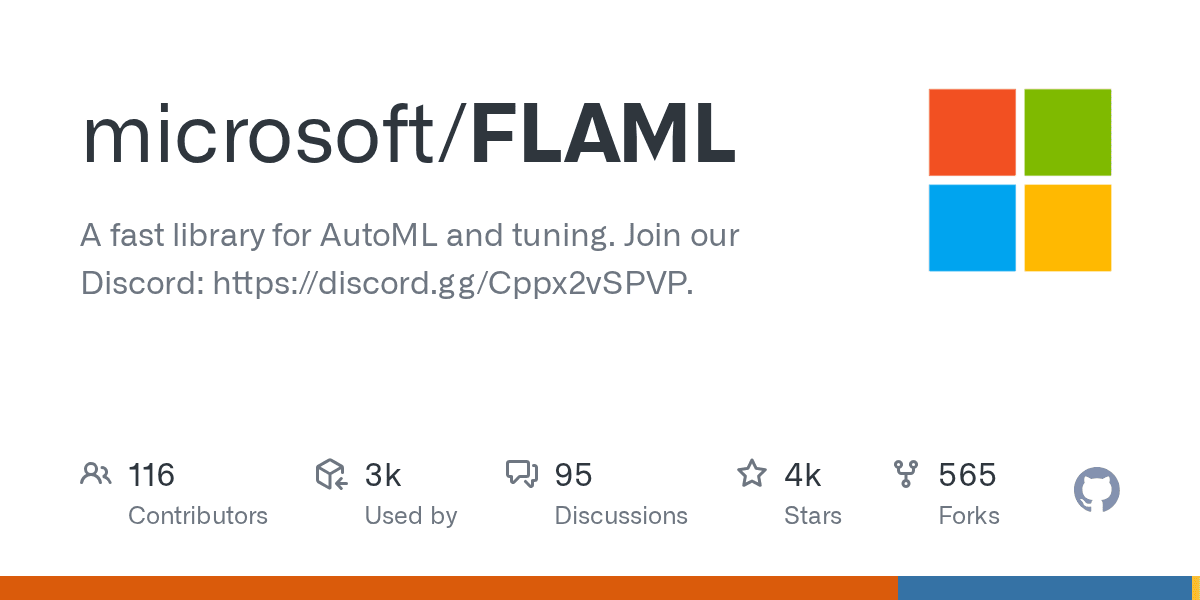 microsoft/FLAML repository preview